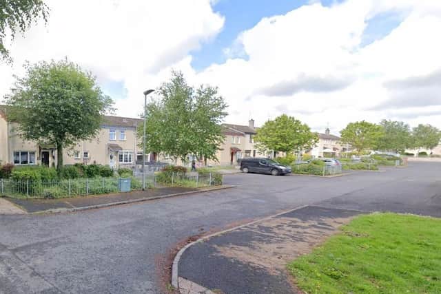A general view of Churchill Gardens which is set to become the second-ever housing development in the ABC Borough to be provided with English-Irish street signage. Credit: Google