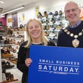 Chair of Mid Ulster District Council, Councillor Dominic Molloy at the launch Small Business Saturday. Credit: MUDC