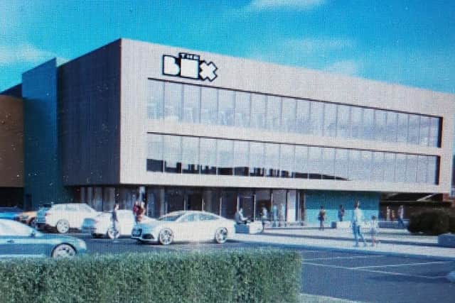 An artist’s impression of the proposed new boxing club facility in Monkstown.