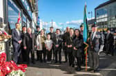 Lisburn & Castlereagh City Council held a commemoration in Market Place and wreaths were laid in memory of the soldiers who were killed following a half marathon event in June 1988.
