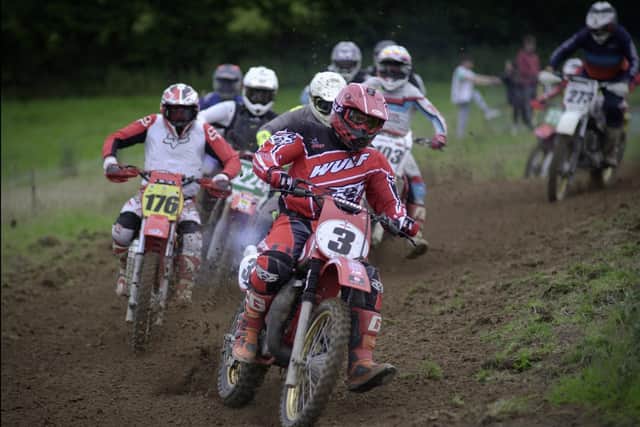 No. 3 William Burgess leads the pack with Will Dickson, Chris Lappin & Shaun Tarkington hot on his heels at The Brian Bell Memorial 2023. Photo by Earl Boyd.