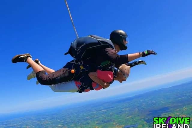 Daring 90-year-old Doris soaring through the skies!