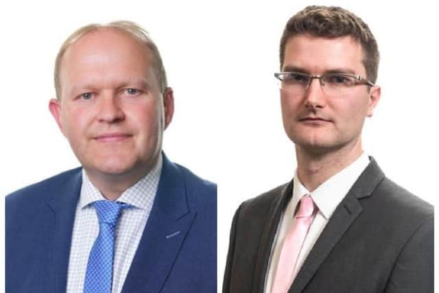 Alderman Gareth Wilson (left) and Councillor Peter Lavery. Pictures: ABC Borough Council