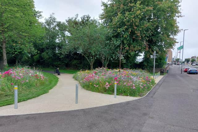 Redesigned and improved linkage at Blackburn Path Park providing access into Limavady town centre. Credit: Causeway Coast and Glens Borough Council