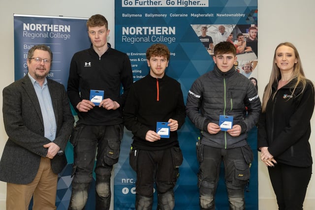 Electrical Installation: 1st Kyle Highlands, Limavady (M&M Electrical); 2 nd Ross Nicholl, Coleraine (AC Electrical); and 3rd, Quillan Reid, Dunloy (Nevin Electrical).
