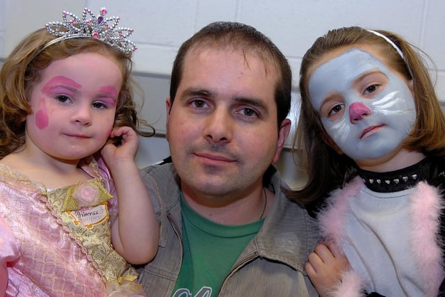 Captured at the Copeland  Halloween party in 2007 were Fergal, Eimear and Ella McCaffery.
