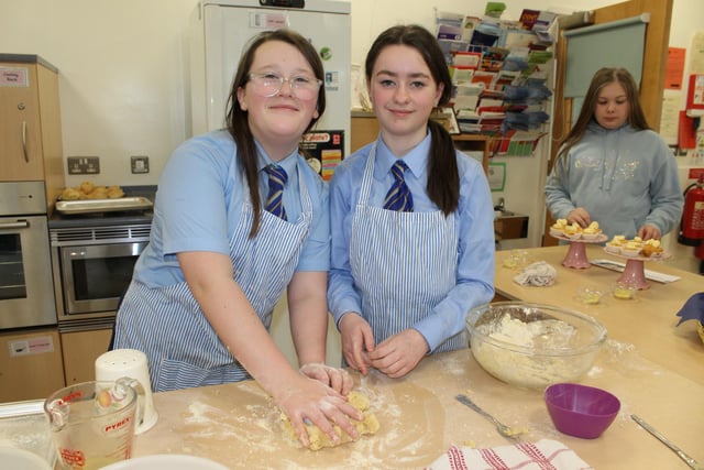 Cookery in action in the Home Economics Department on Loreto College Open Day.