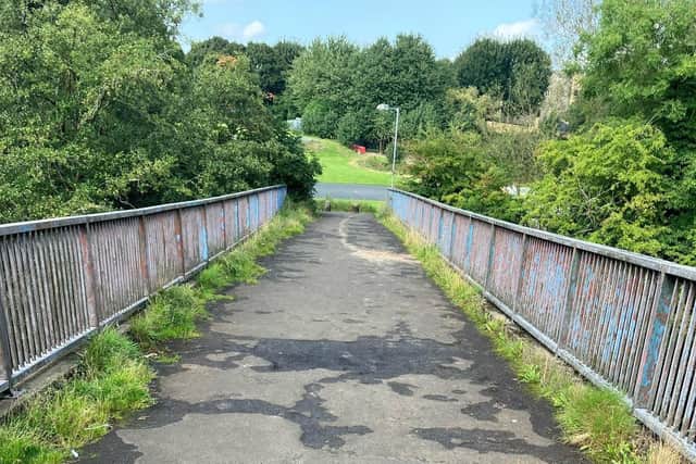 Concerns raised over the condition of the Blue Bridge in Lisburn. Pic credit: LDR