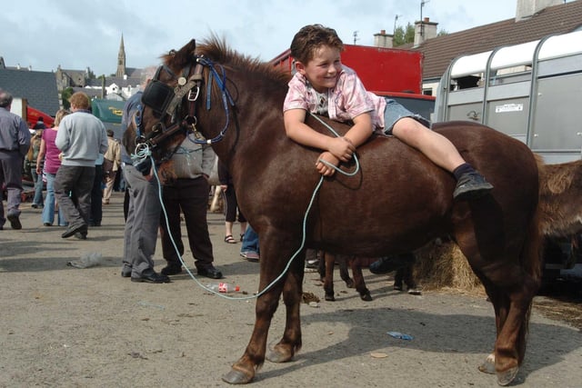 A young boy takes a break from racing during The Lammas Fair back in 2007.