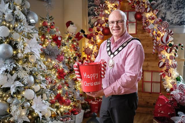 Step into Christmas...the Chair of Mid Ulster District Council Cllr Dominic Molloy will be kept busy attending the various events leading up to Christmas. Credit:MUDC