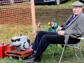 TAKE A SEAT...Joe Armstrong from Kilrea pictured relaxing during the Garvagh Clydesdale and Vintage Show in 2008