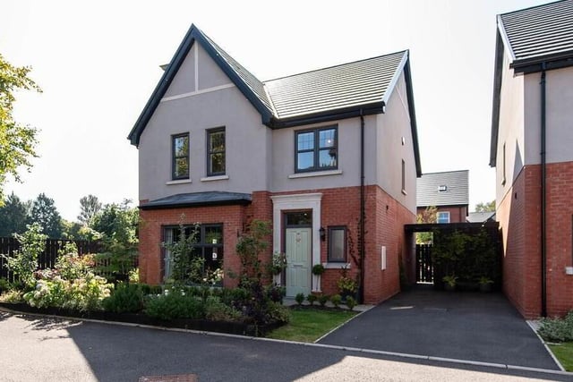 Exterior of the four bedroom property.