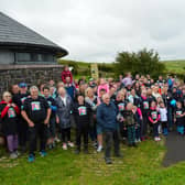 More than 80 climbers took to the mountain’s slopes in a bid to raise vital funds for the Air Ambulance in Scarlett's memory.  Photo: Brian Millar
