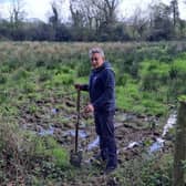 Ian Greenaway, lead ranger of the Mid Ulster National Trust portfolio at the 18 acre site where 20,000 trees will be planted at Ardress House.  Picture: National Trust