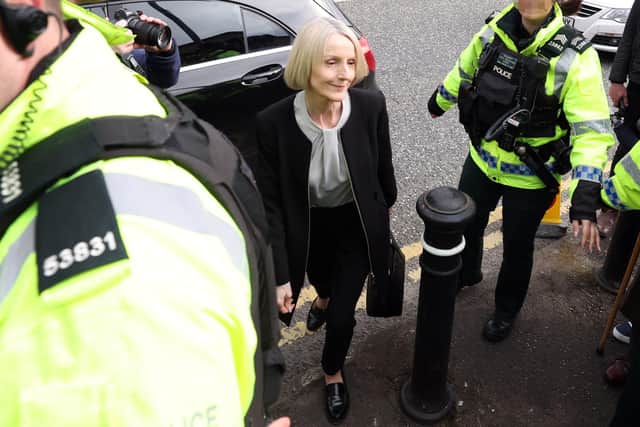 Eleanor Donaldson arrives at Newry court. Picture: Jonathan Porter/Press Eye