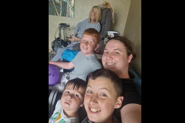 Pia's three big brothers Devlin (11), 10-year-old Brogan and Hunter (3) are sorely missing their sister, said mum Teonna.  Photo: Teonna Gamble