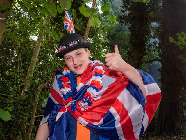 Dressed for the occasion at Scarva on Saturday is Nathan Porter from Markethill. TH 101