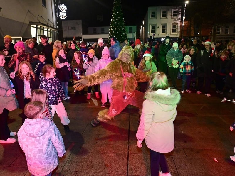 Children enjoying the entertainment at Broadway.