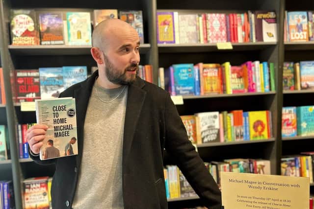 Michael Magee was shortlisted for the Waterstones Debut Fiction Prize for his novel ‘Close to Home’. Picture: Michael Magee via Twitter
