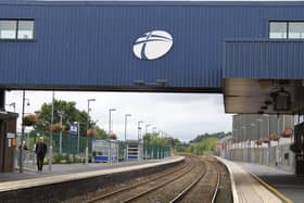 The Belfast to Portadown railway line will be closed on Sunday due to engineering work says Translink.