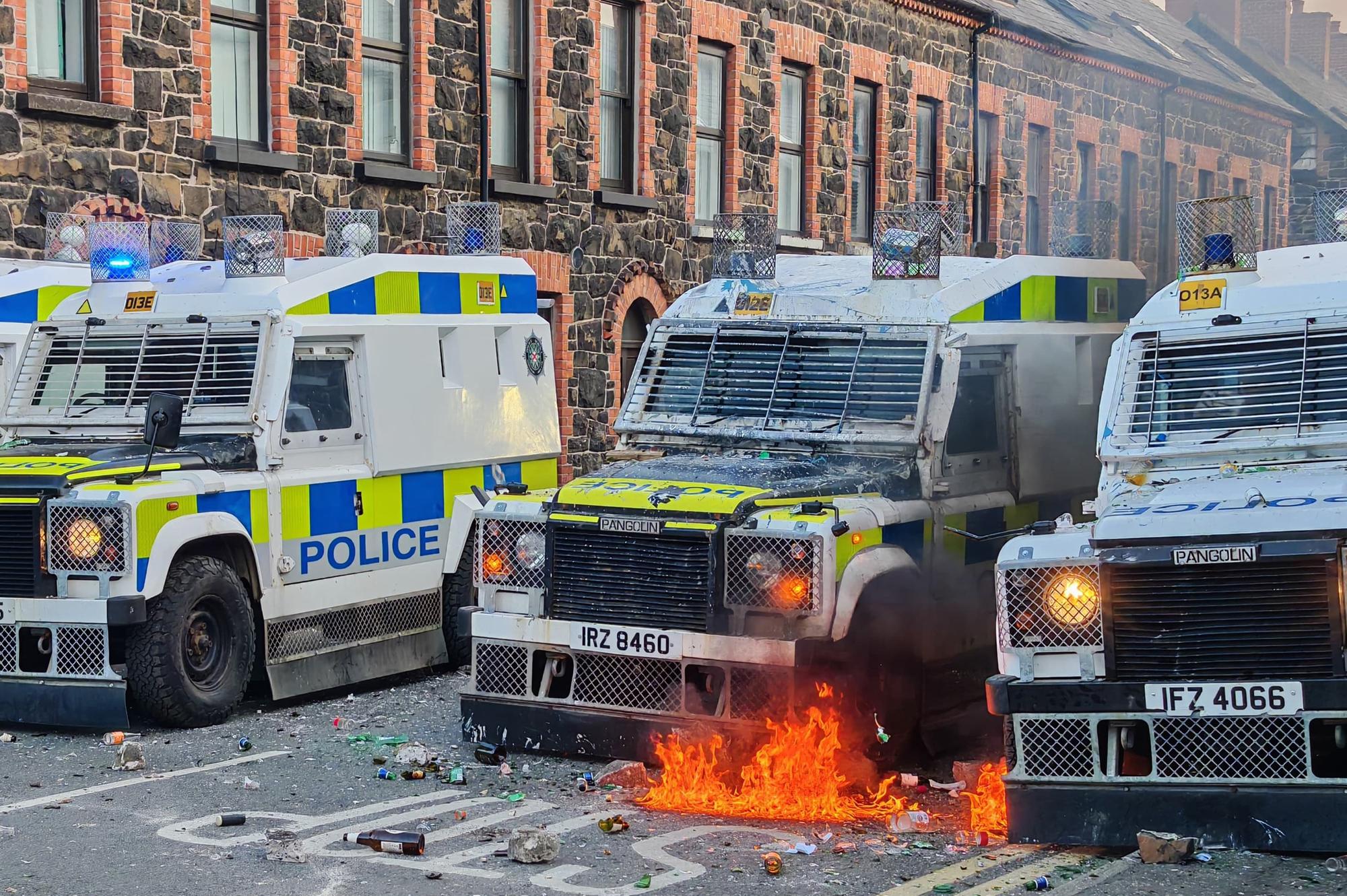 Man is accused of arson endangering life in connection with Ballymena riot