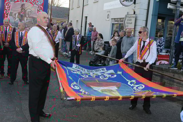 Bushmills District LOL 21 VE Day commemoration and banner parade.