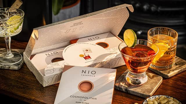 Unboxing of NIO Cocktails with eco-friendly packaging