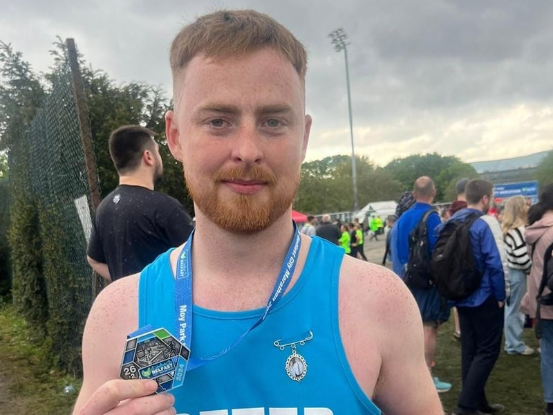 Peter Gracey ran for Southern Area Hospice Services.