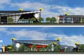 The proposed new filling station complex at The Junction. Picture: Antrim & Newtownabbey planning portal
