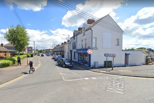 West Street, Portadown, Co Armagh. PSNI investigating after a man was stabbed in the back on Saturday July 1, 2023 Photo courtesy of Google.