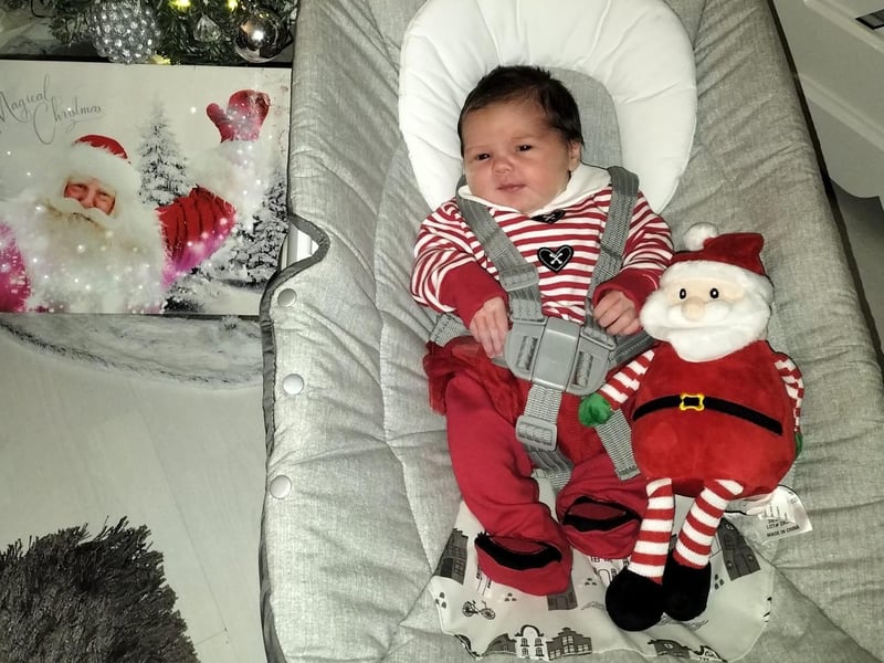 First Christmas for little Perri-Mae.