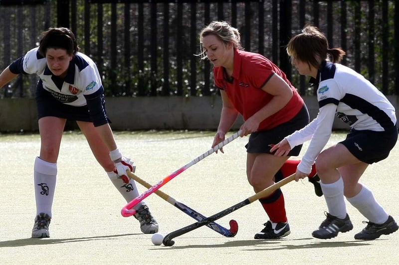 Ballyclare Ladies meet with Ulster Elks in the Senior League, Section 1, in 2009. NT15-024FP