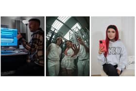 The Creative Industries Week sessions include 'Recording in a Studio’, ‘Songwriting in Practice’, and ‘Getting Started on TikTok’.  Photos supplied by Positive Carrickfergus