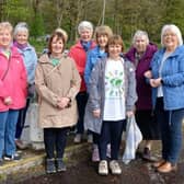The Crumlin WI ladies who took part in th ACWW walk, pictured at Antrim Marina