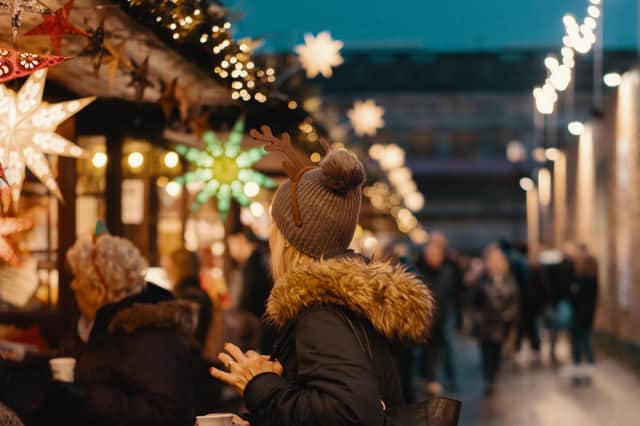 Get into the Christmas spirit at a festive market.