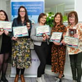 The Cloughmills team pictured when they attended the NHSCT Domiciliary Care Awards event in March this year when they were recognised for their contribution to the Service User and their innovative practice. Credit: NHSCT