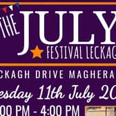 The July Festival is taking place in Leckagh Drive, Magherafelt, from 12 noon today. Credit: Leckagh Neighbourhood Partnership