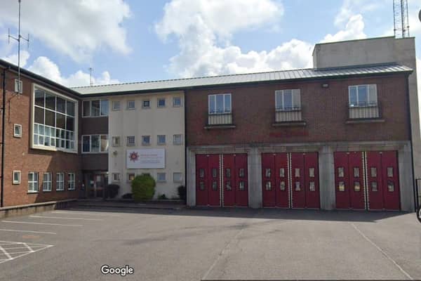 Portadown Fire Station, Thomas Street, Portadown, Craigavon, Co Armagh. Photo courtesy of Google.