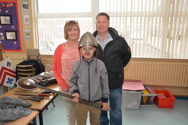 Linda, Paul and Joel McKimm at the 2015 Woodlawn PS Summer fair. INCT 23-067-GR