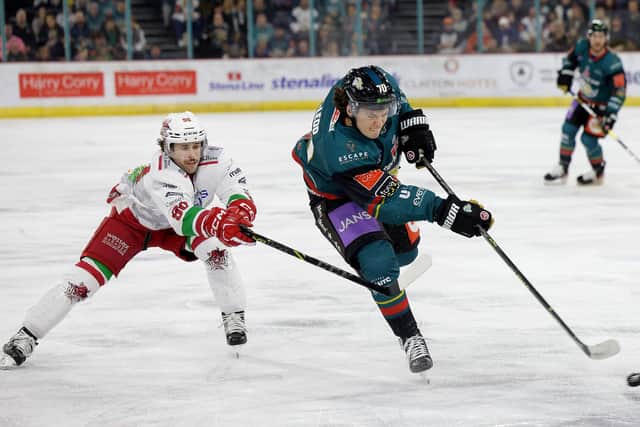 Matthew McLeod has been confirmed as a returnee for the Belfast Giants for the 2023/4 season. Photo by William Cherry/Presseye