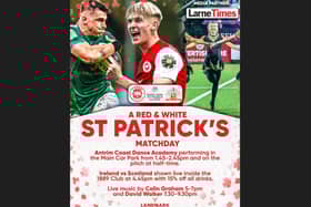Get your tickets for the game now at www.larnefc.com/tickets . Image supplied by Larne FC