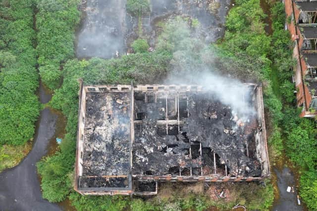 Hilden Mill after the most recent fire on May 29. Pic credit: Michael Ferguson.