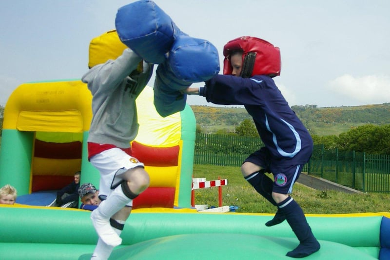 Greenisland Boys FC's fun day was a knock-out with this pair. ct22-311fm