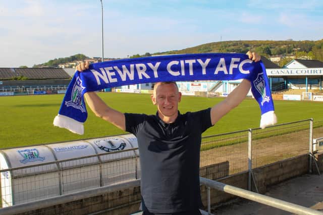 Stuart King will manage Newry City during the 2025-26 season, taking over from Darren Mullen.