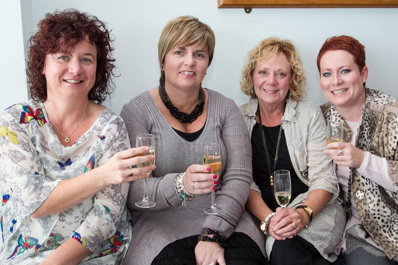 Diane Todd and Judith Tweed with Vida and Tricia Davis in 2012. INCT 39-481-RM