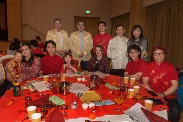 Members of the local Chinese community enjoying the Chinese New Year celebration party. PT05-222.