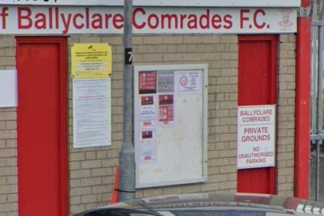 Dixon Park, home of Ballyclare Comrades. Photo by Google