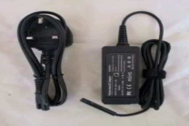 What you need to know about the recalled adapter (Photo: Trading Standards)