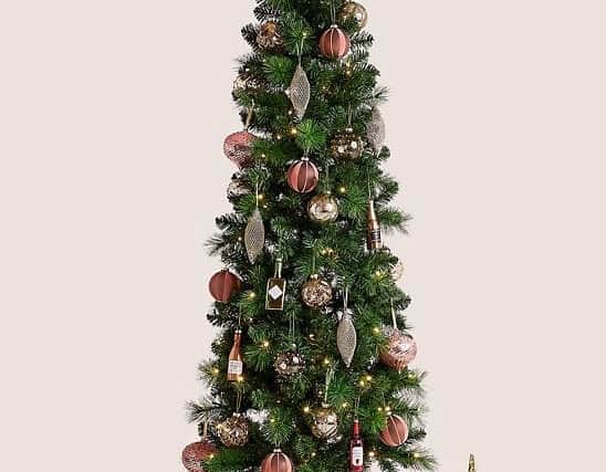 Lit Marks &amp; Spencer Slim Pine Christmas Tree
