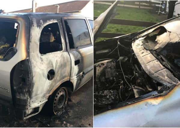 Vehicle destroyed in arson attack